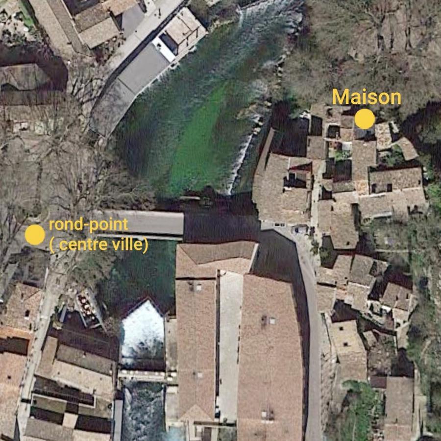 Maison Au Coeur De Fontaine De Vaucluse, Nichee Sur Le Rocher Et Surplombant La Sorgue المظهر الخارجي الصورة